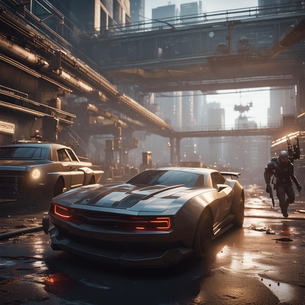 Futuristic America: 3D Game Cinematic Masterpiece