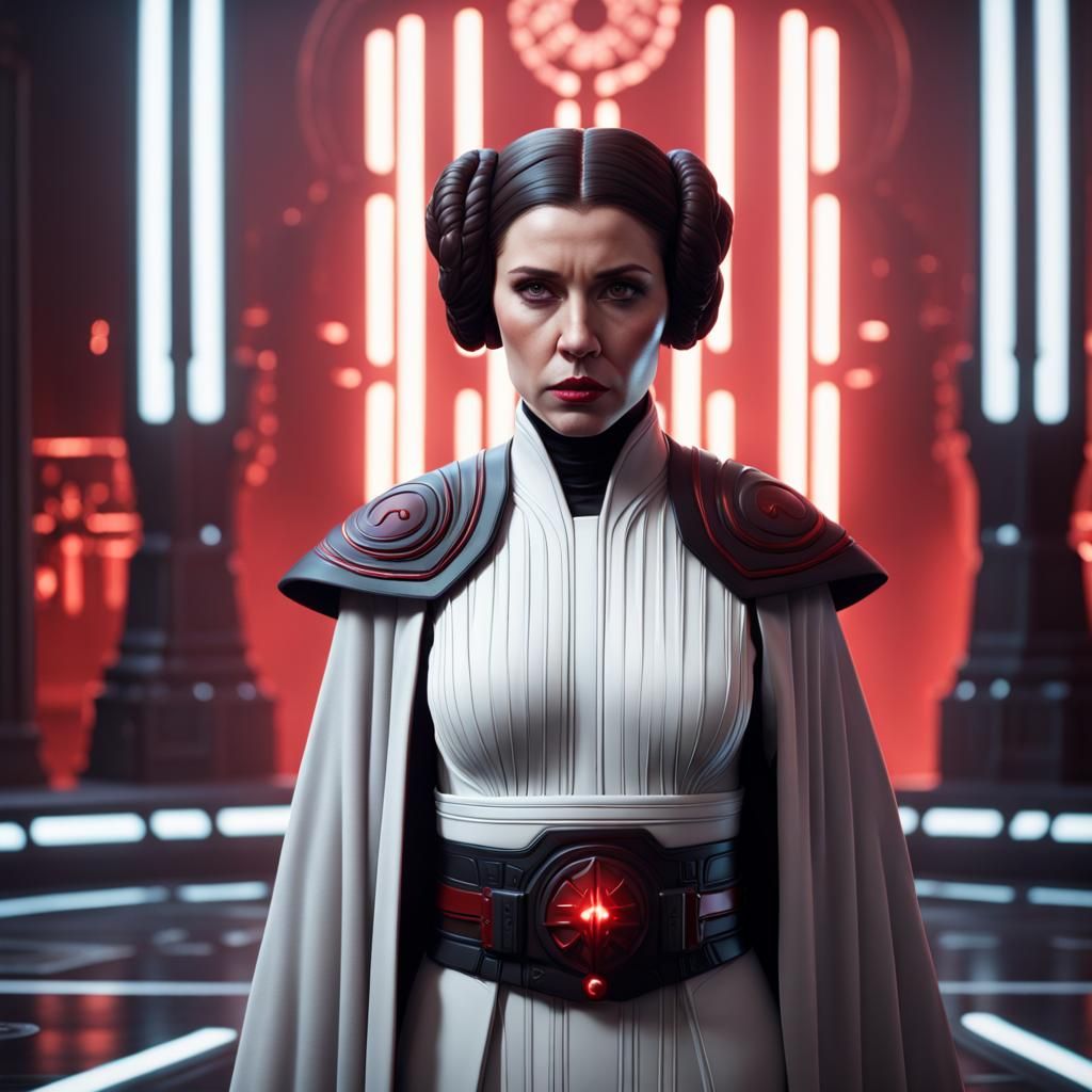 Sith Princess Leia Organa: Detailed Matte Painting