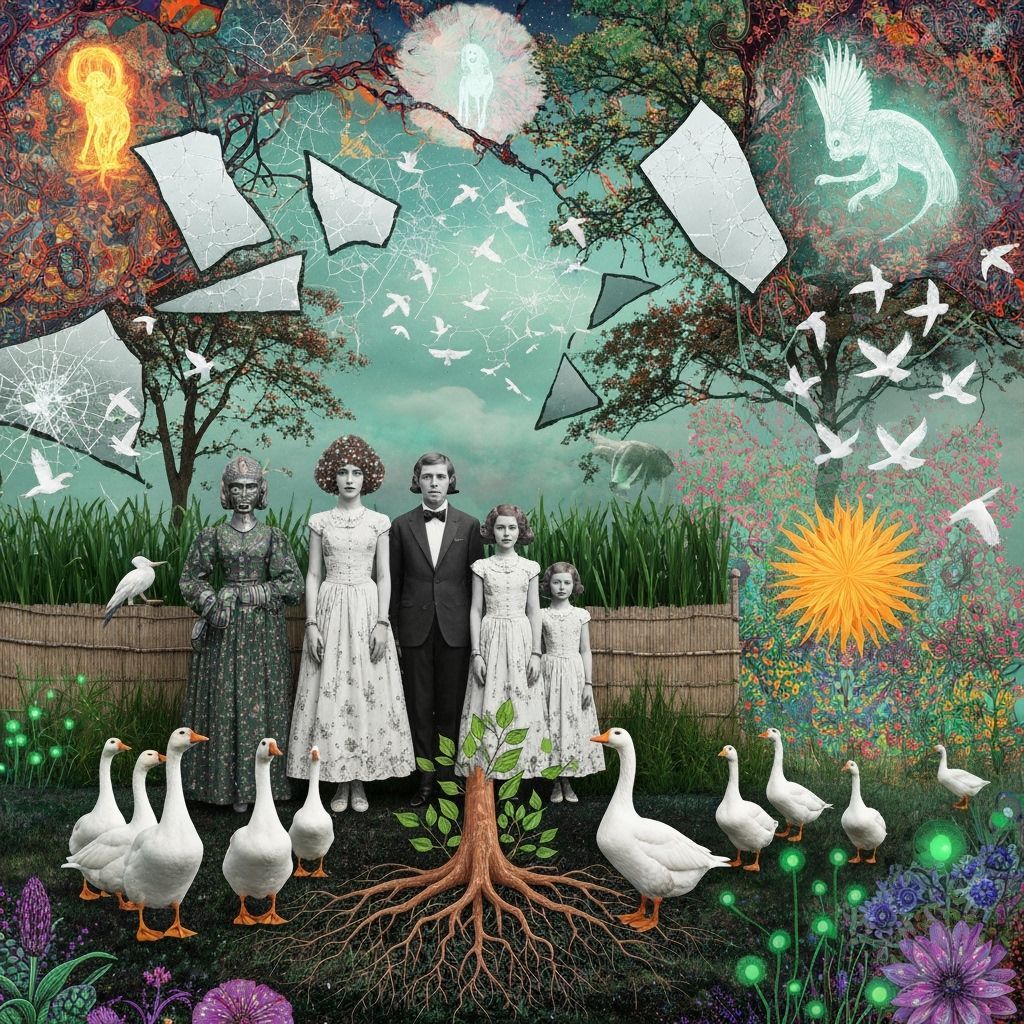 Surreal Dreamscape with Mythical Creatures & Cosmic Energy