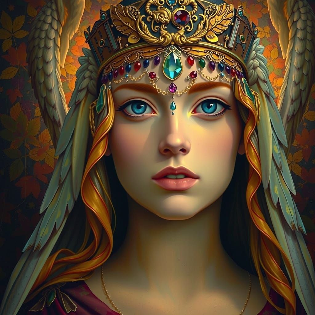 Angel of Deliverance in Classical Painting Style