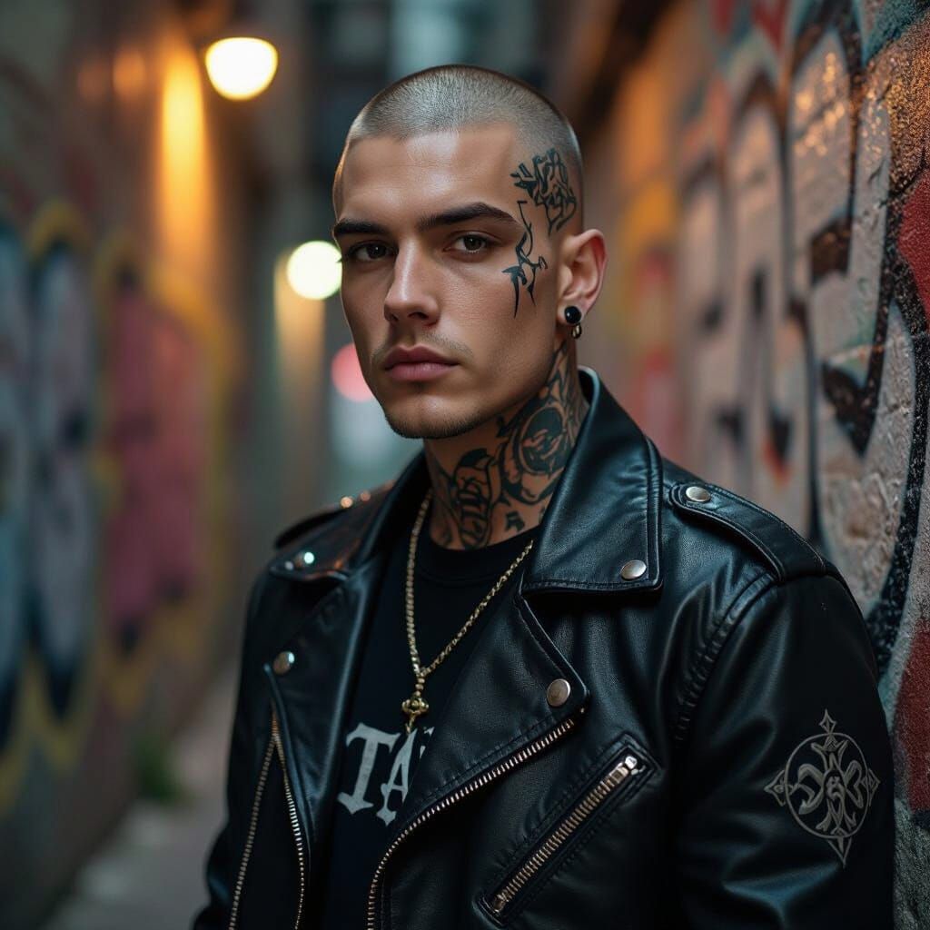 Opiumcore Portrait in Hyperrealistic Style