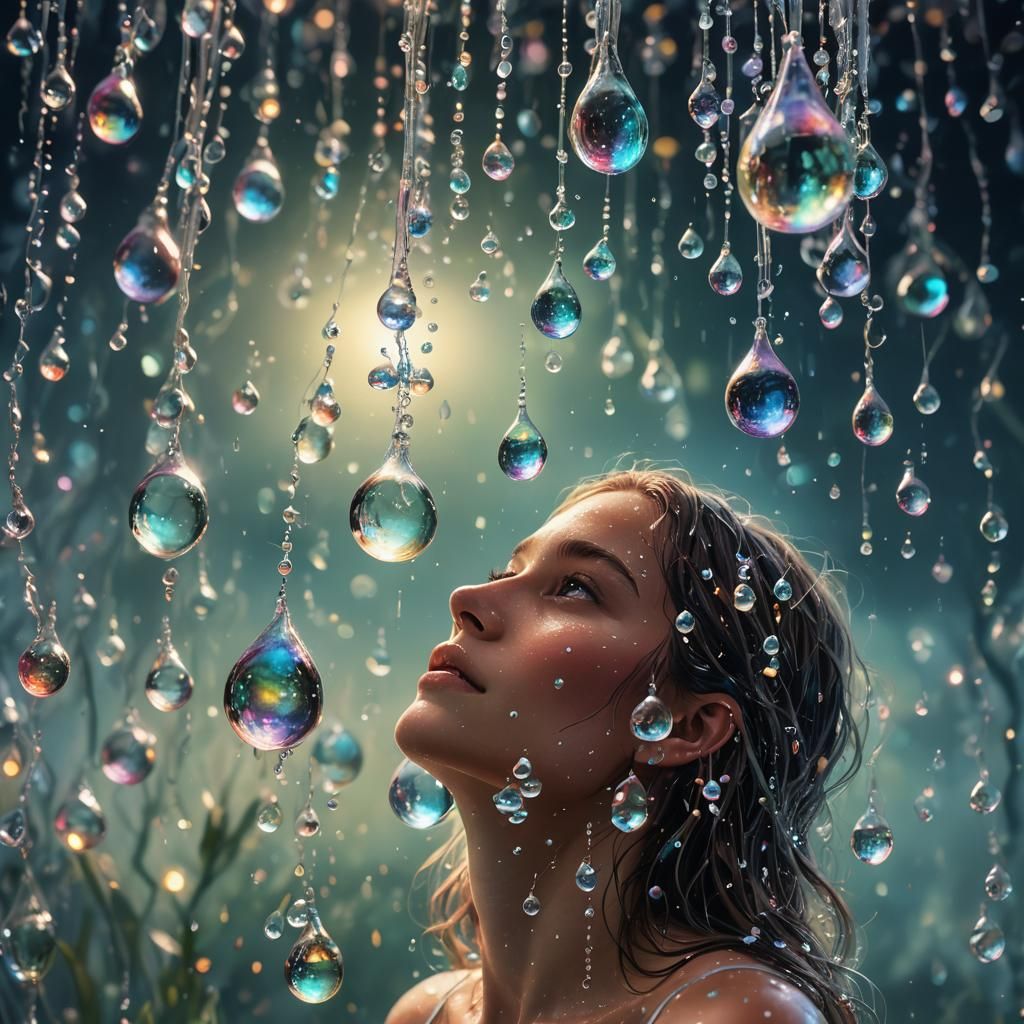 Mystical Water World: A Bioluminescent Fantasy Art