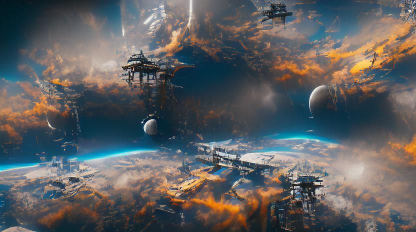 Aliens Breach Space Station in Detailed 3D Rendering