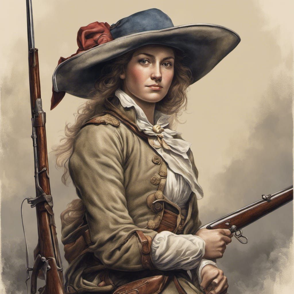 Enlightenment Era Female American Minuteman