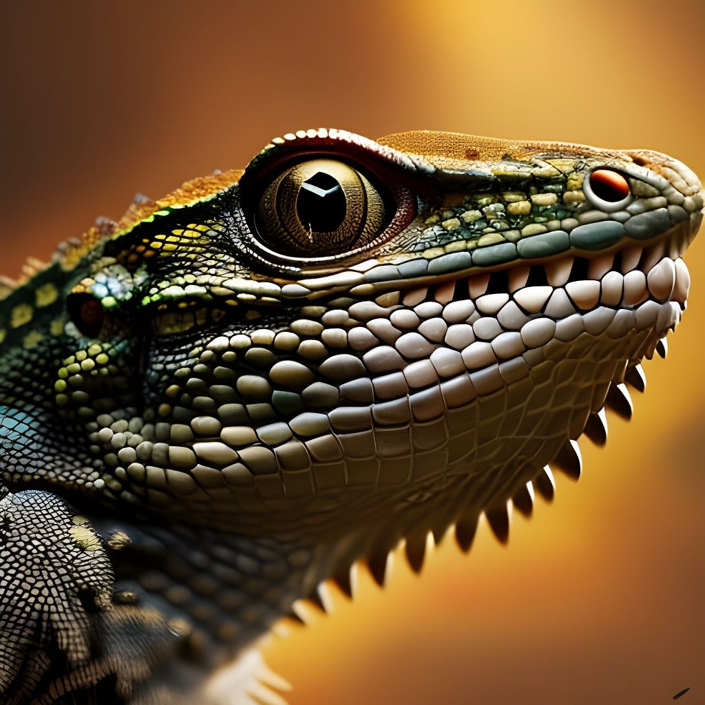 Lizard Movie Poster: Hyper-Realistic Detailed Artwork