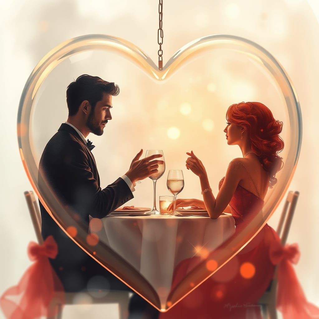 Couple having a romantic dinner