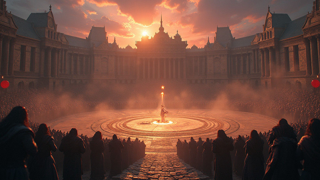 Fantastical Fighting Pit Arena in Unreal Engine Style