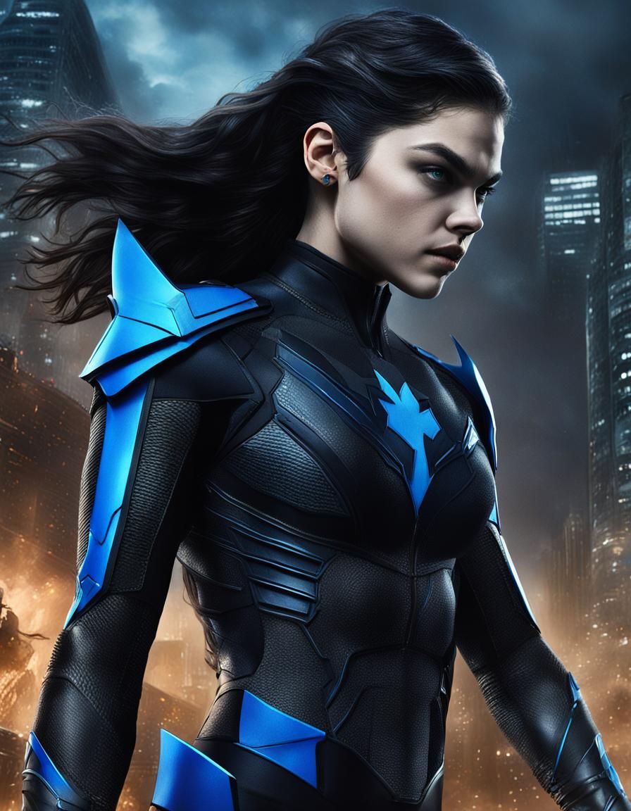 Nightwing from DC's Titans: Detailed Matte Painting