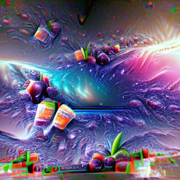 Vibrant Juice Galaxy in 3D HDR