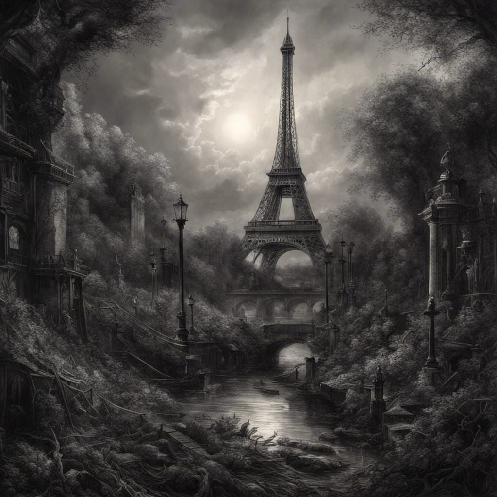 Post-Apocalyptic Paris: Eiffel Tower Reclaimed