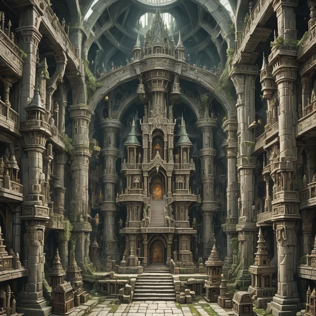 Gnomish Temple Interior Dedicated to Chaos