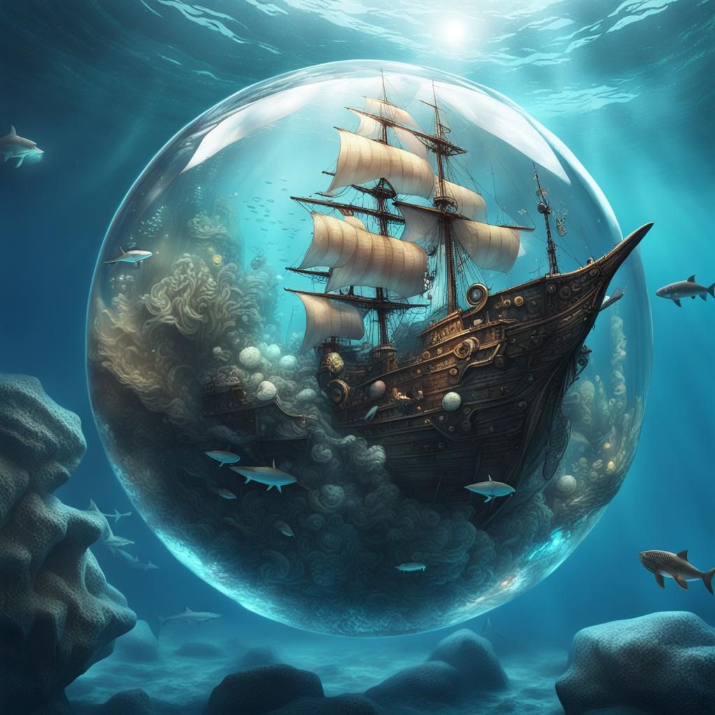 Ship in a magic orb (A)