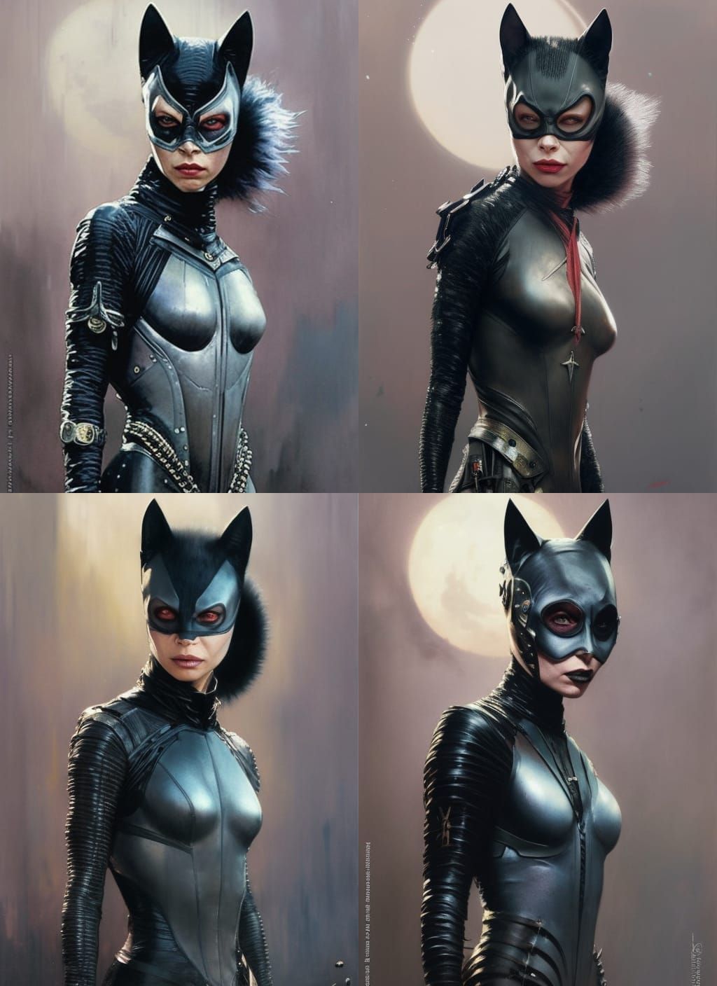 Catwoman Crayon Caricature by Jean Baptiste Monge