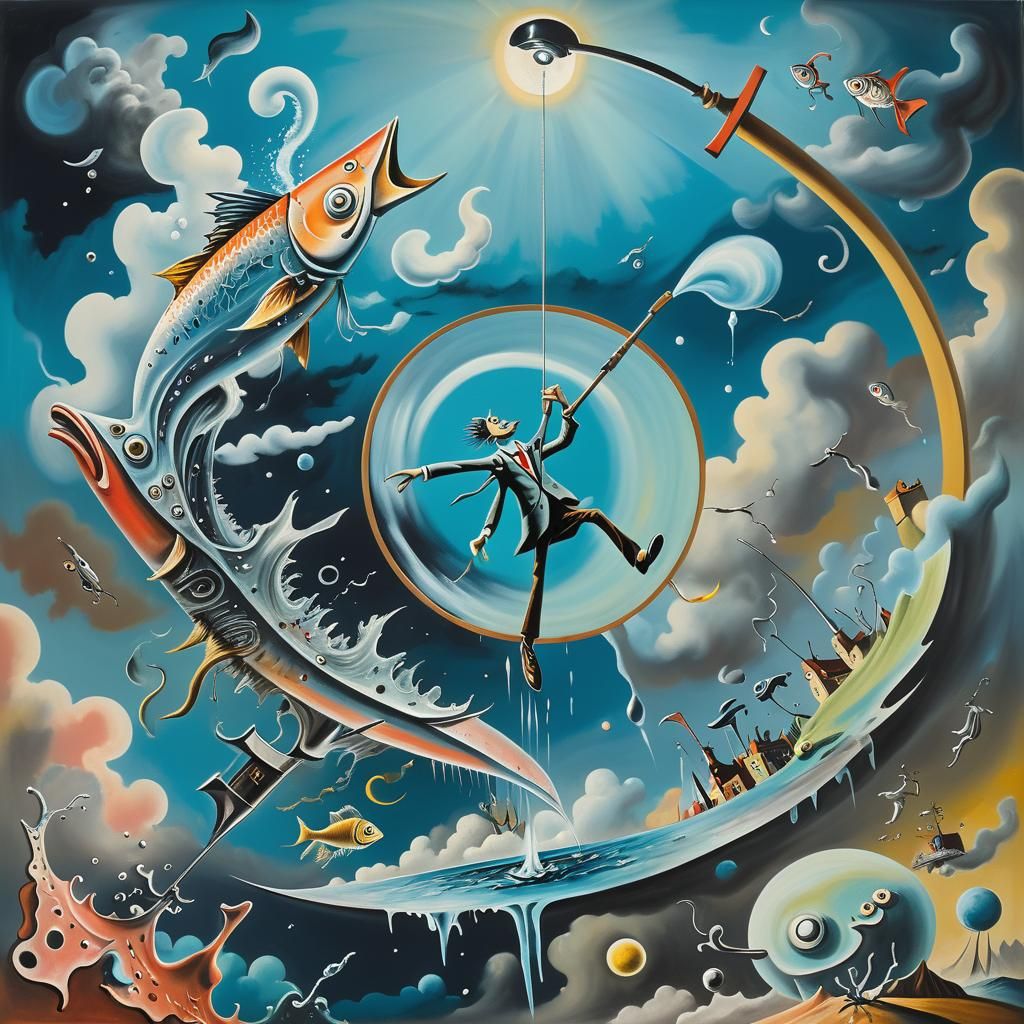 Surrealist moon landscape, YvesTanguy. An eccentric poet wit...