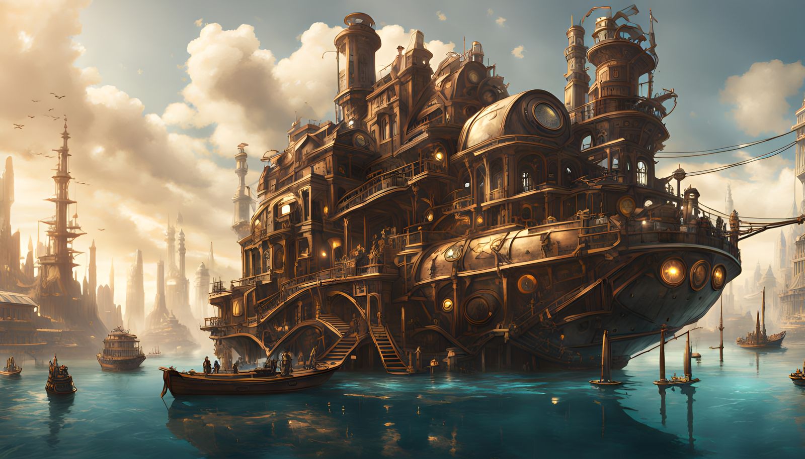 steampunk Venice boat