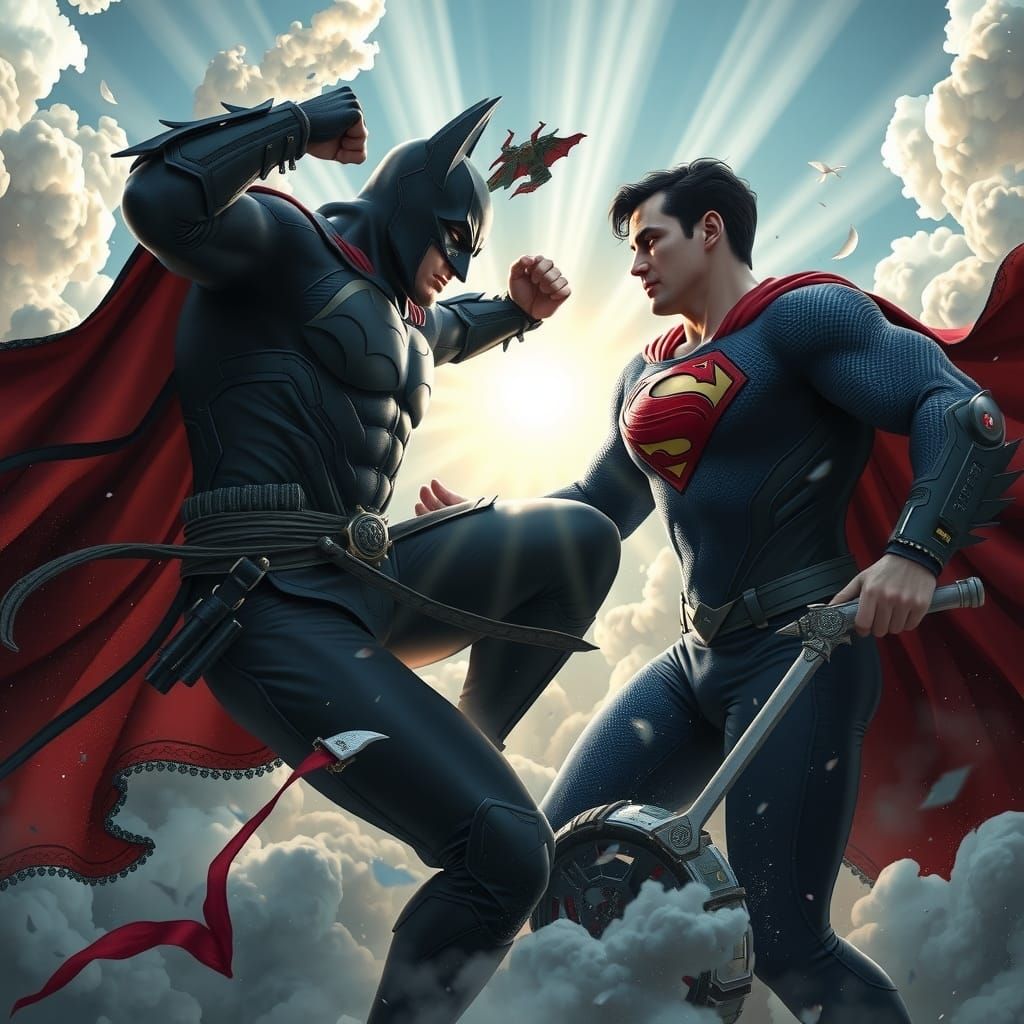 Batman vs Superman: Chinese Mythology Concept Art