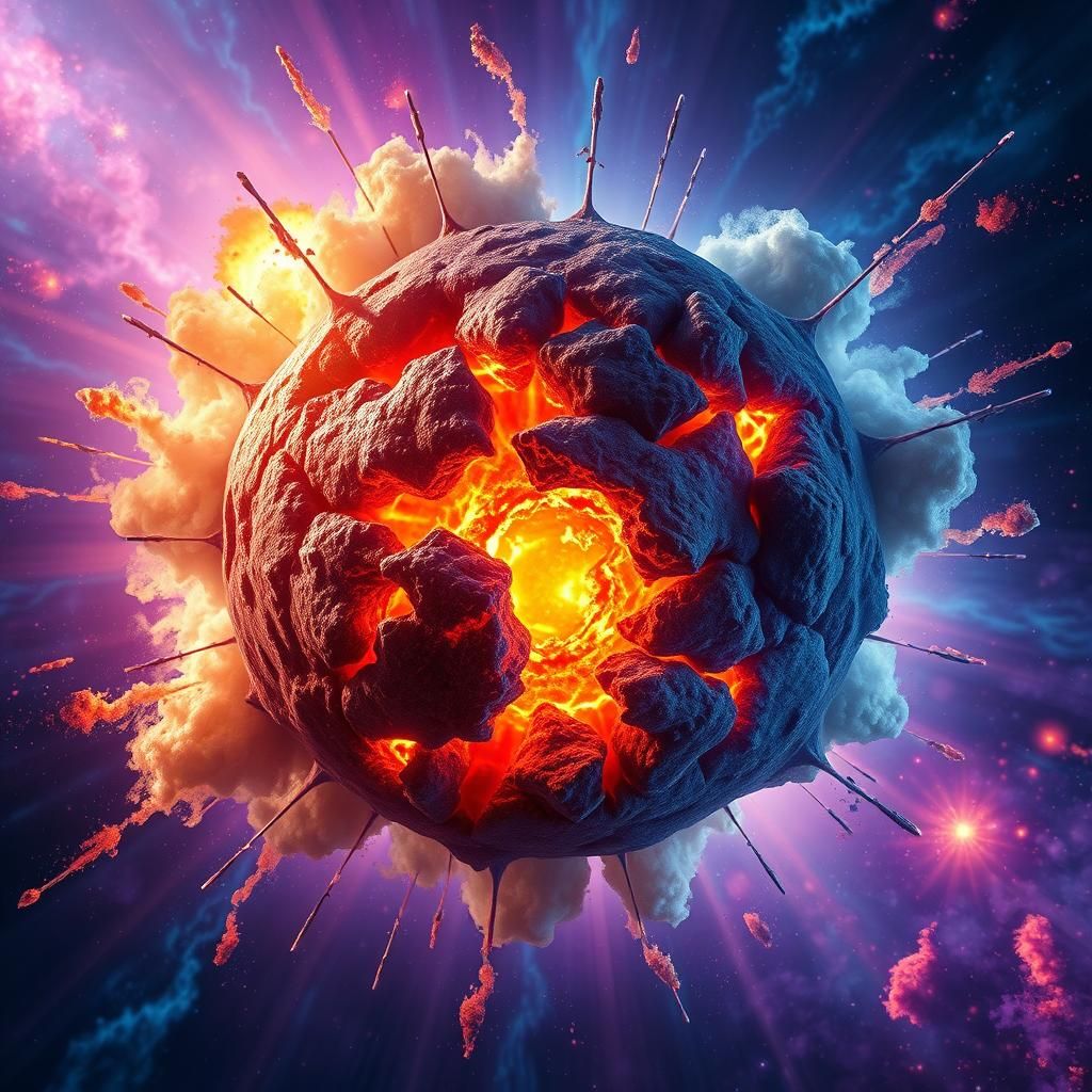 Dramatic Star Collapse Amidst Cosmic Dust