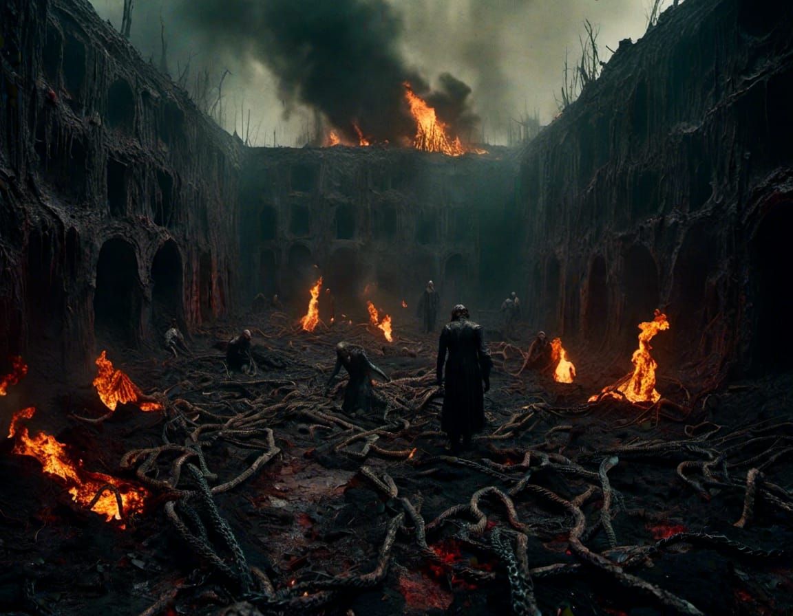 Dante's Inferno: Macabre Hellscape of Torment