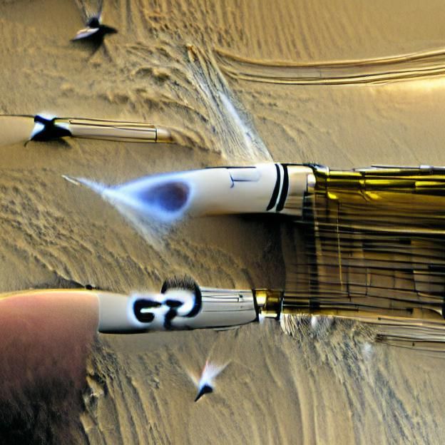 Retro Rocket Pen Soaring to Saturn