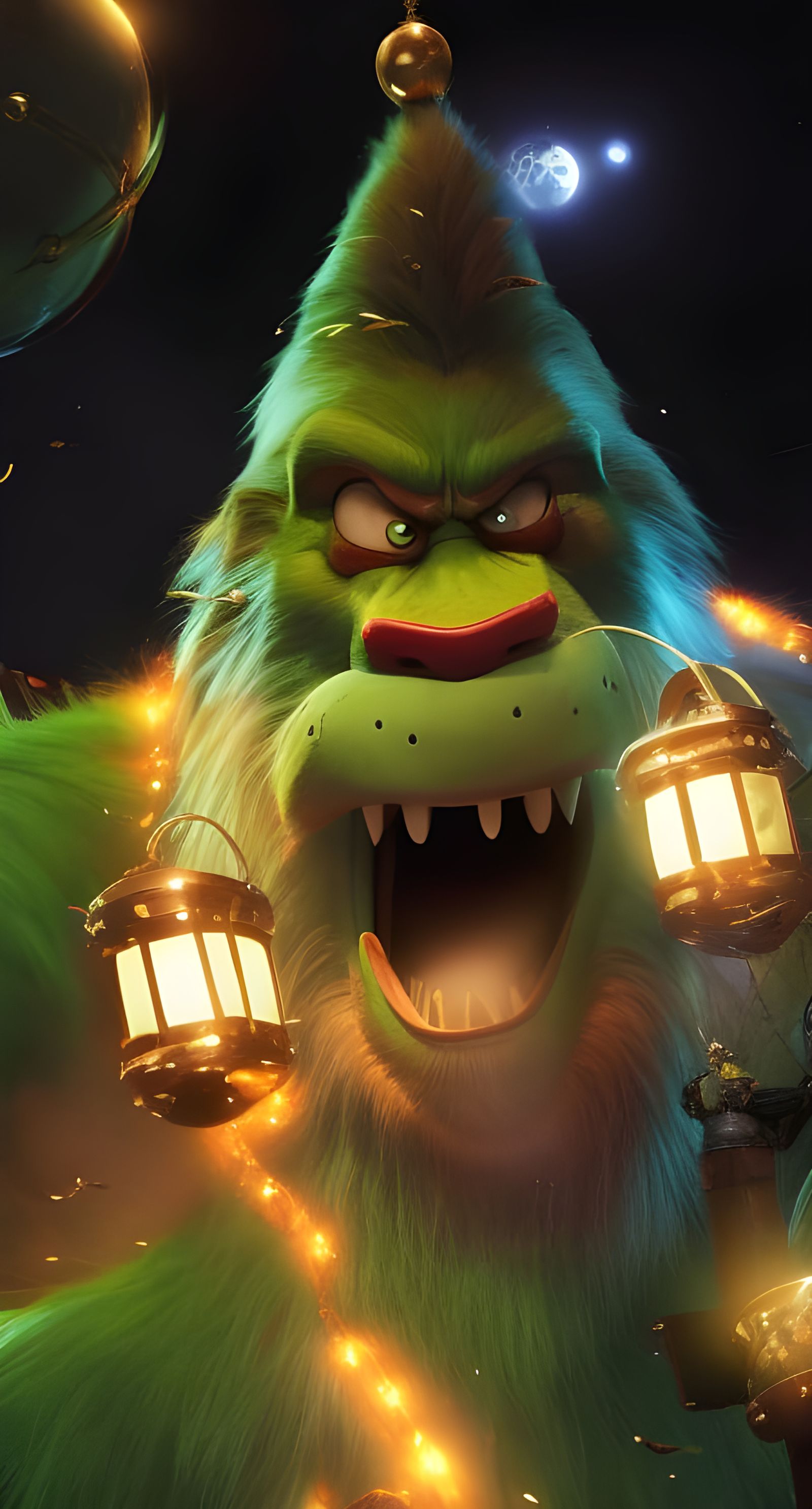 Santa Claus Fight against Grinch 01