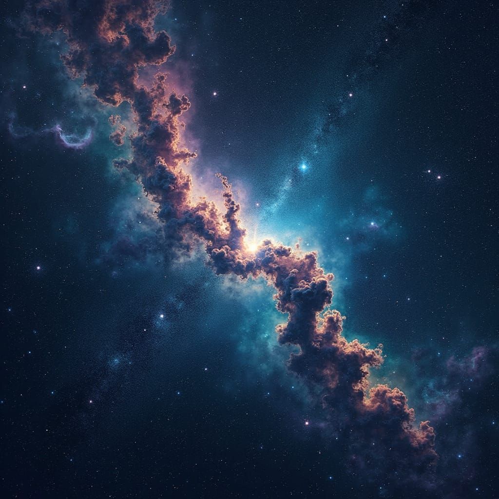 Orion Constellation in 4K: A Rothko-Inspired Sci-Fi Vision