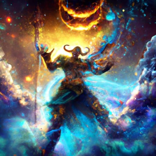 Lord Rudra's Cosmic Dance of Destruction