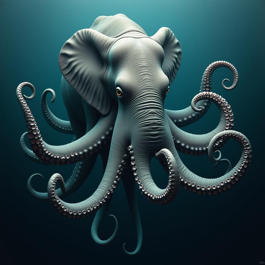 Hybrid Animal - Elephant and Octopus