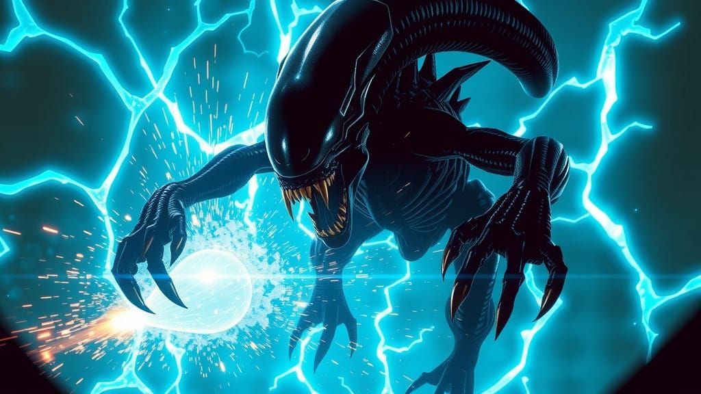 Ethereal Horror Battles Electric Blue Barrier