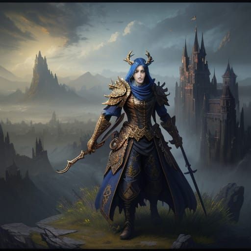 Surreal New Year Celebration in Vibrant Fantasy World