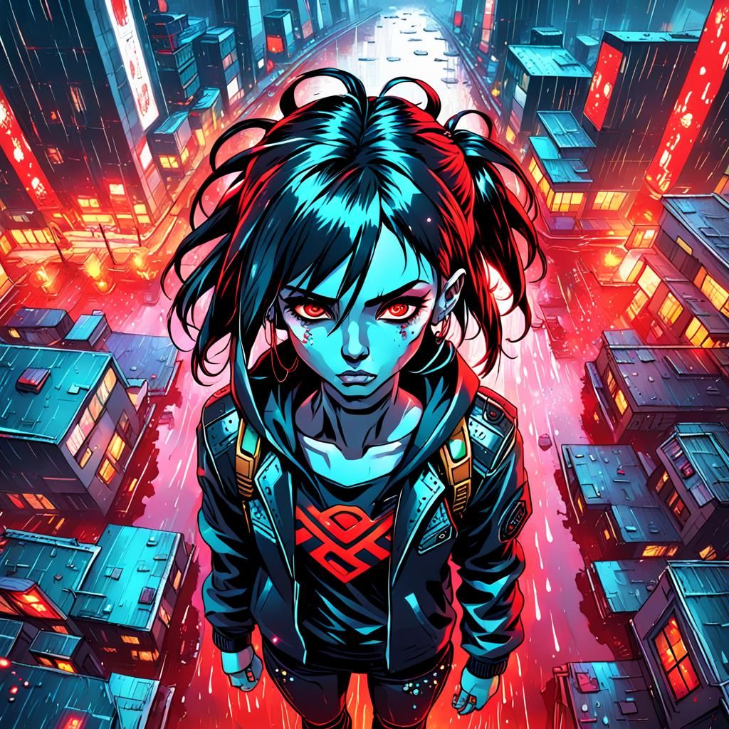 Cyberpunk Melancholy: Rivers of Red in the Rain