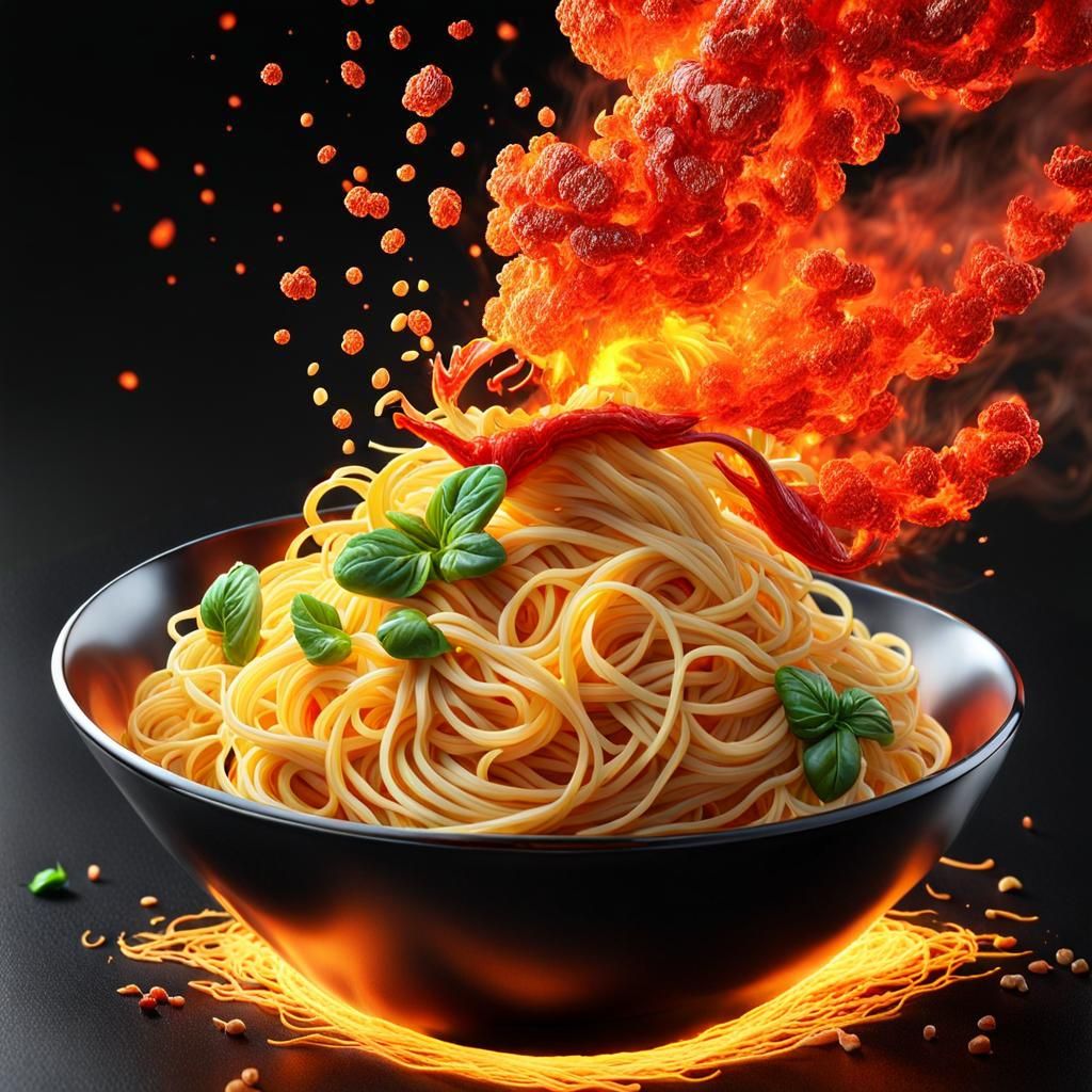 volcano pasta  🌋🍝