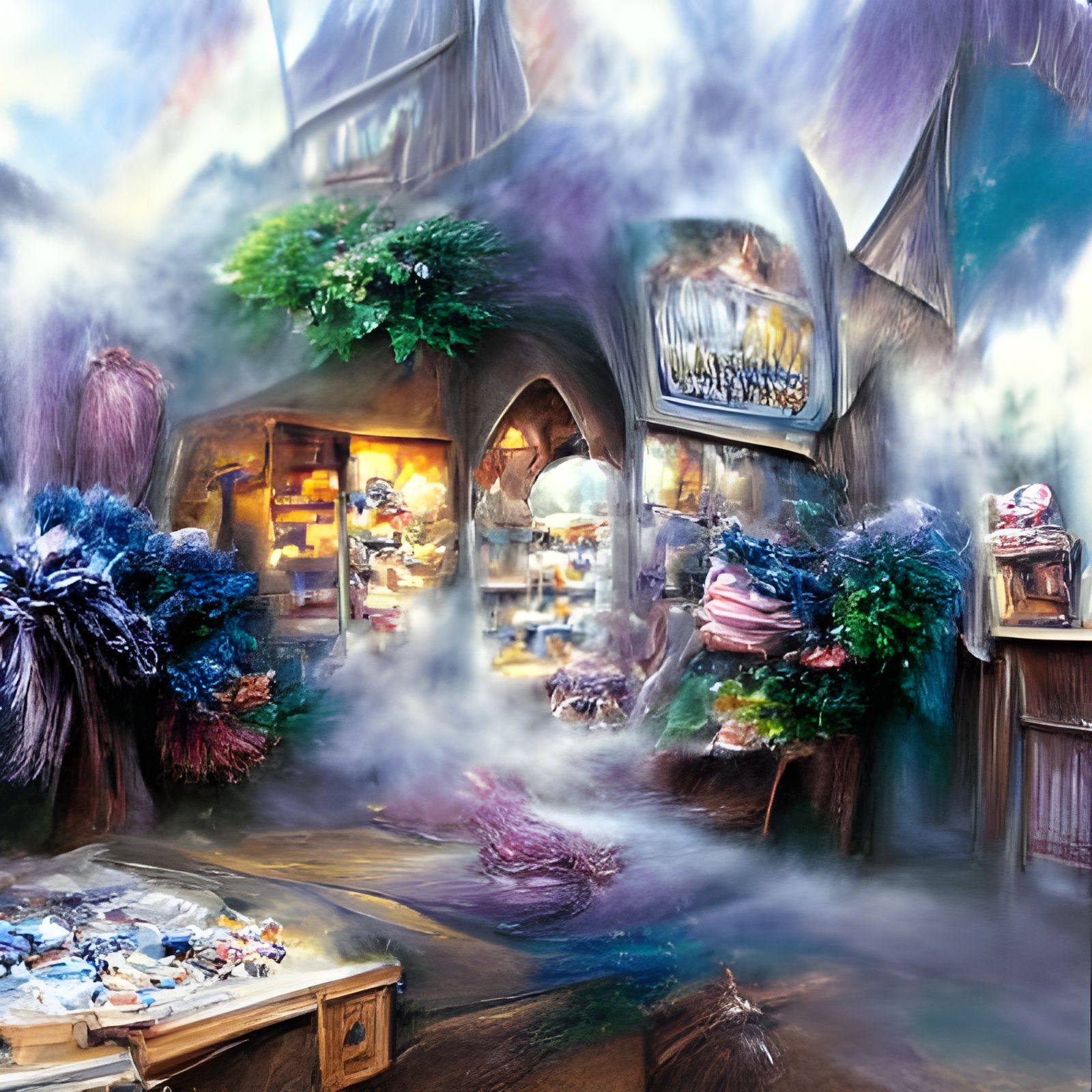 Merlin's Magnificent Magic Shop in Ethereal Style