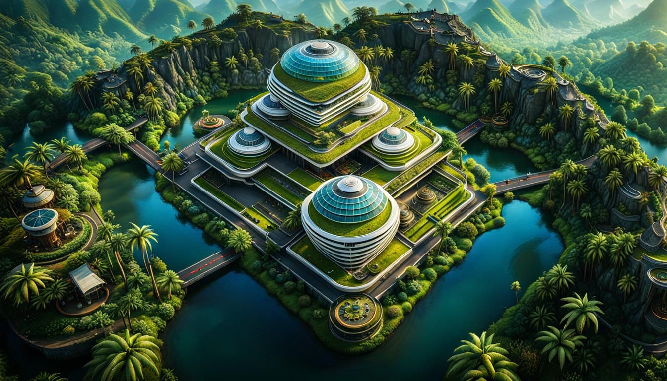 Multiverse Biophilic Kardashev Scale1 Solarpunk Biopunk Tropicscape