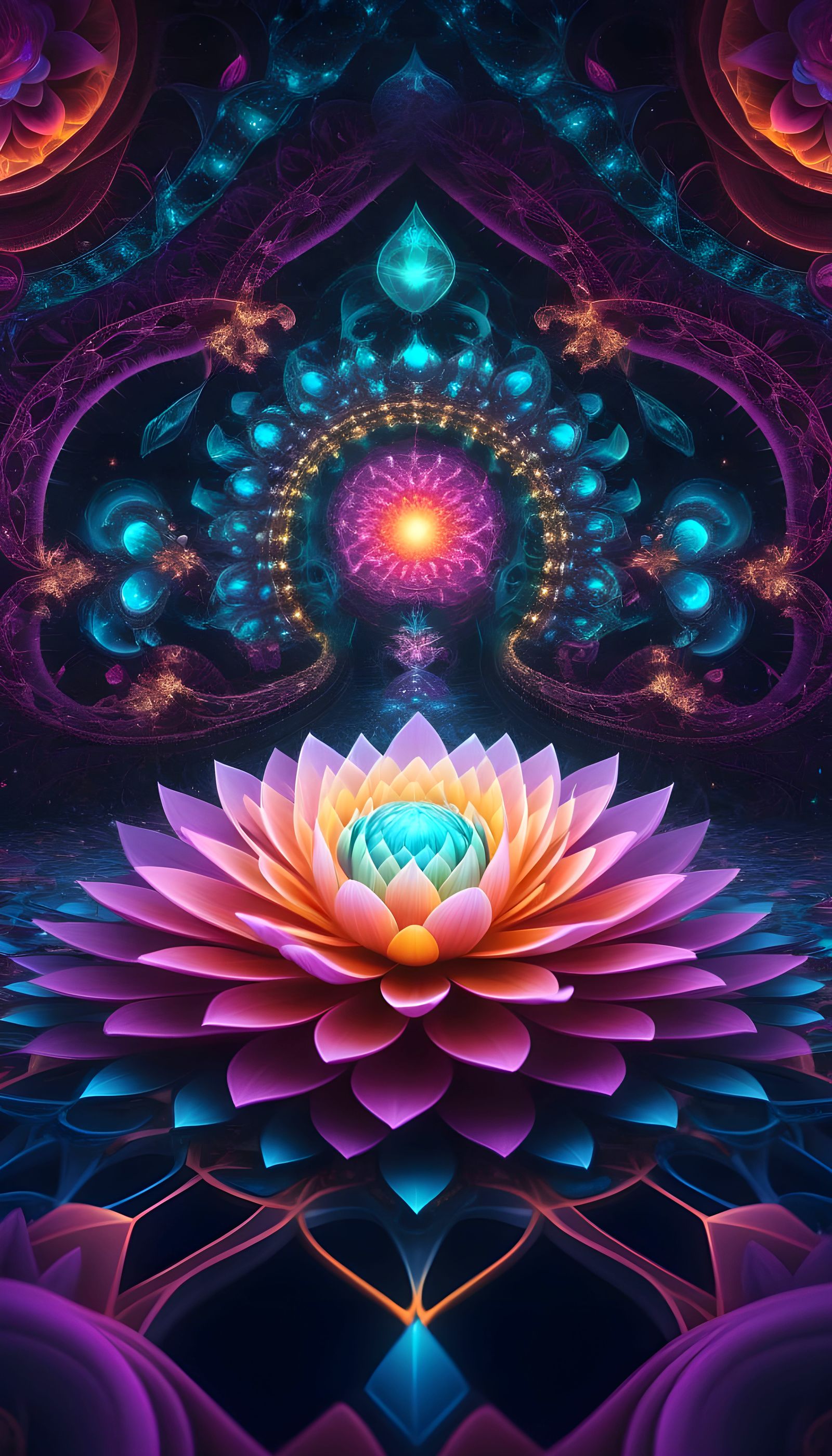 Surreal Psychedelic Dreamscapes in Hyper-Realistic Style