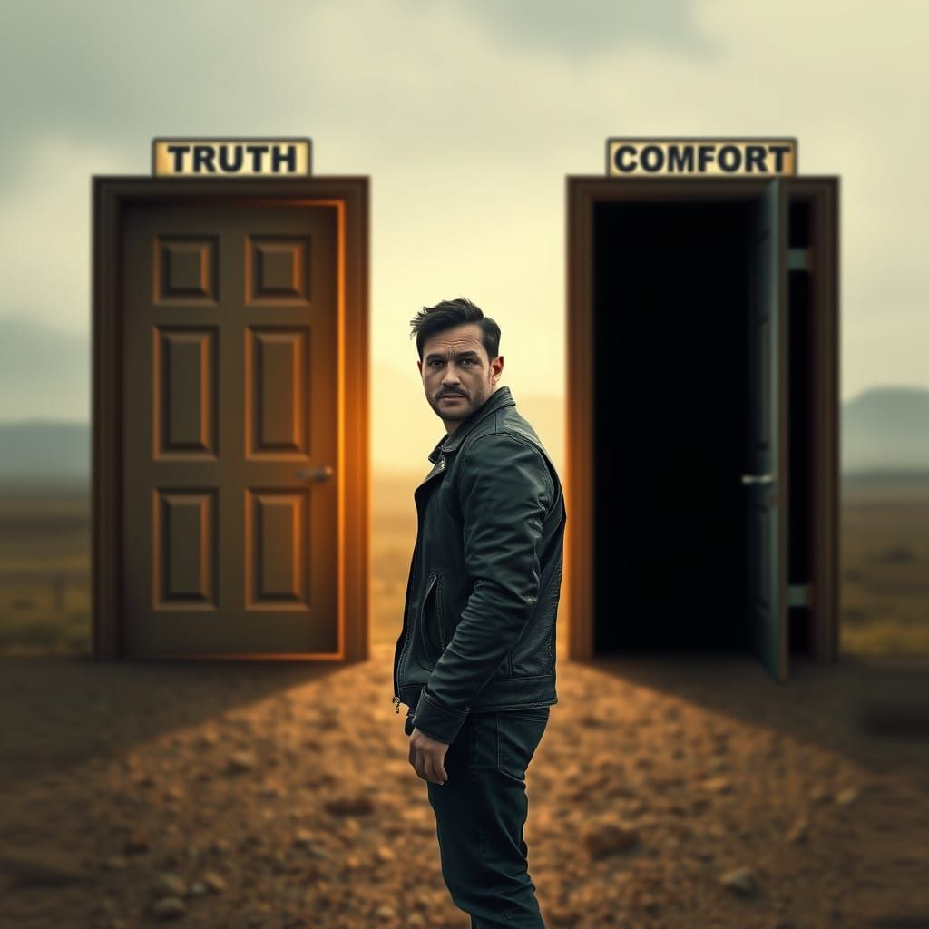 Man at the Crossroads: Truth or Comfort?