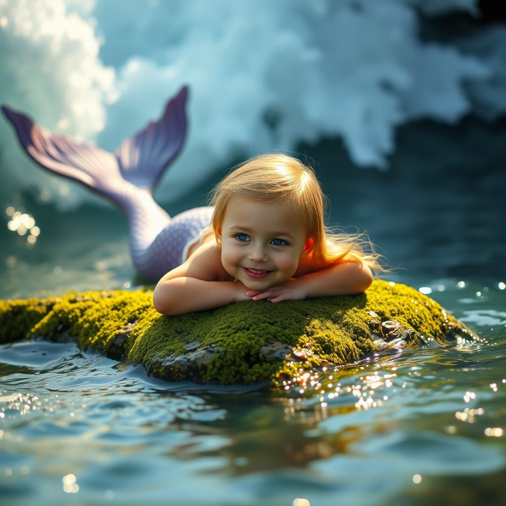 Ethereal Mermaid in Dreamy Waters