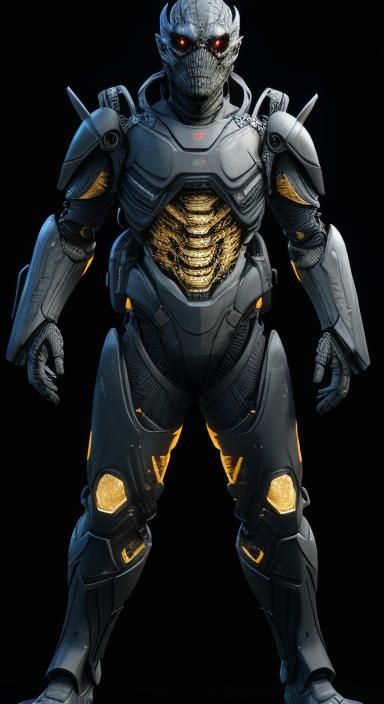 Gojira Exoskeleton Suit With Gunblade in 3D