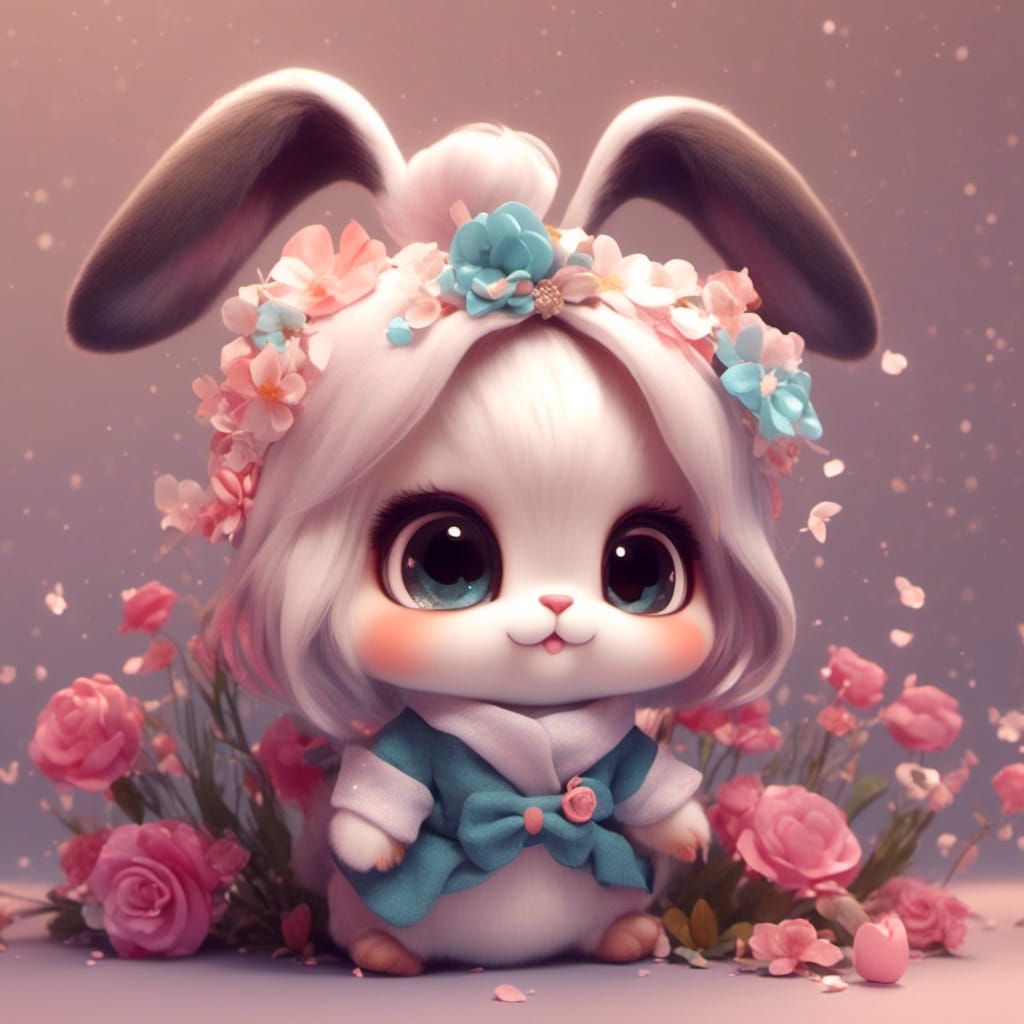 Chibi baby bunny