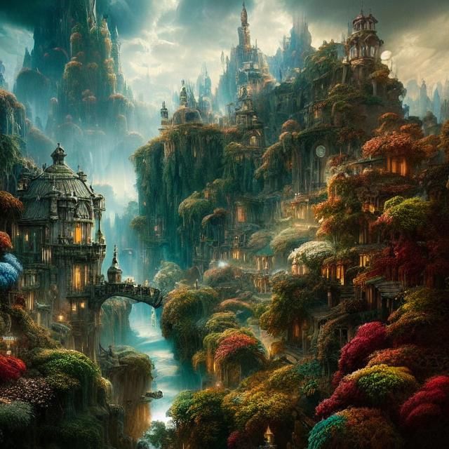 Epic Wonderland: A Cinematic Digital Painting