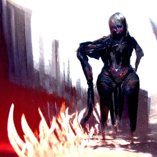 Sinister Burning Elastic Heart Digital Art