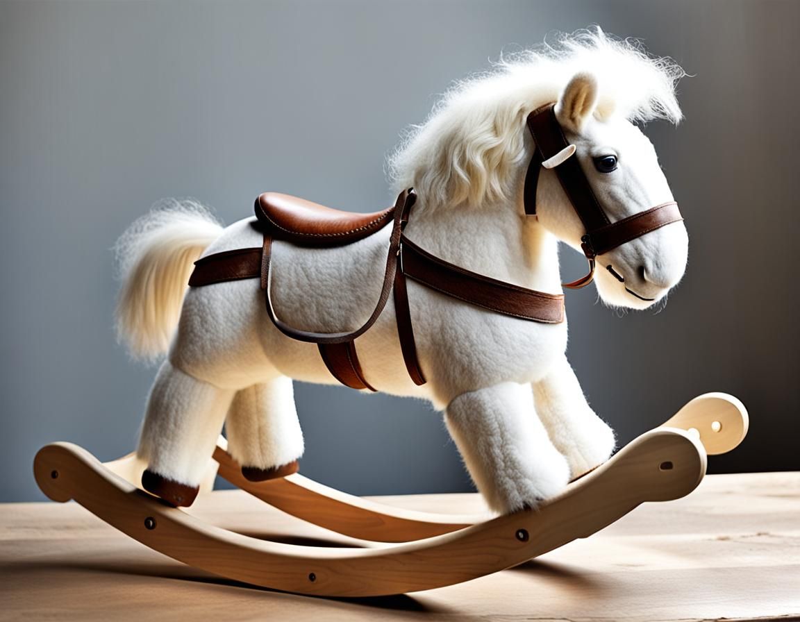 Ancient Woolly Mammoth Rocking Horse
