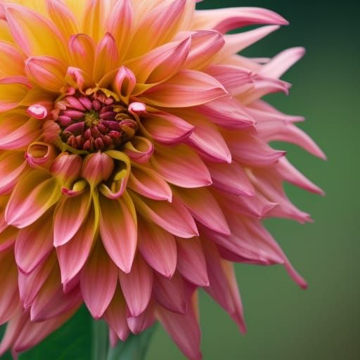 Abstract Dahlia Flower Inspired by Seveso