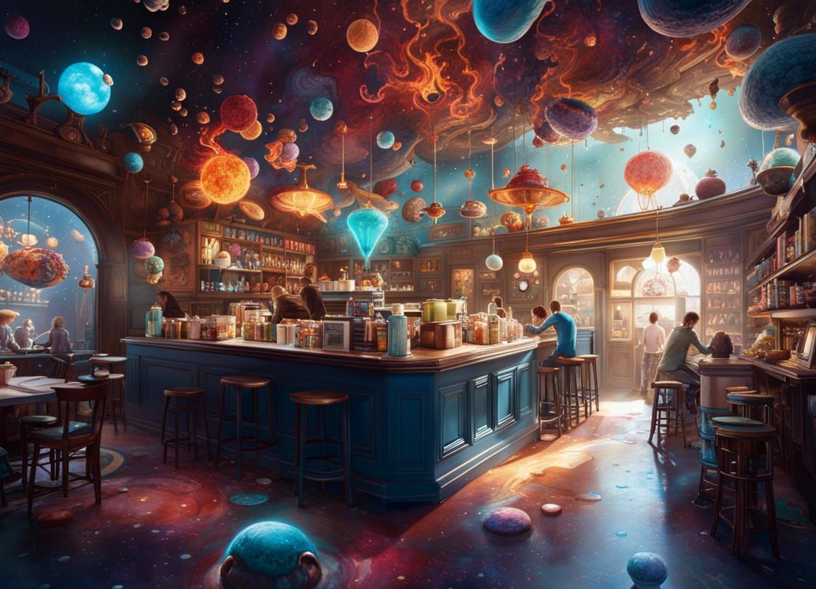 Space coffee shop.