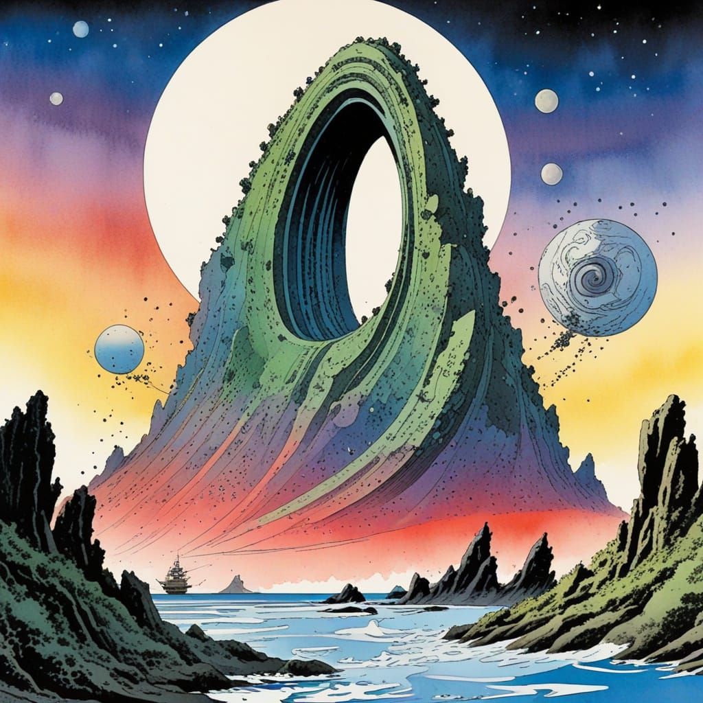 Bending Reality in Vibrant Watercolour