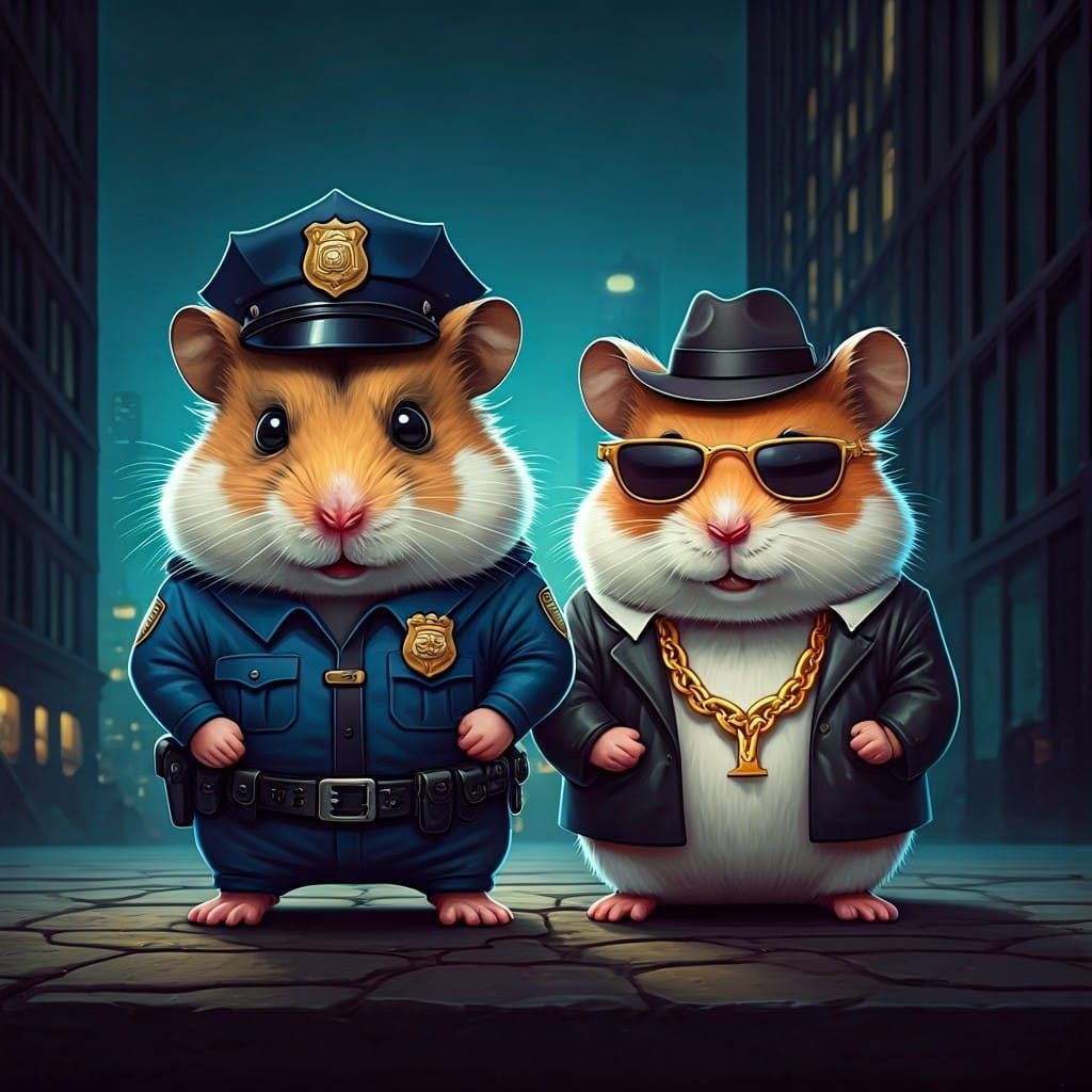 Hamster Cop Arrests Gangsta Rap Hamster