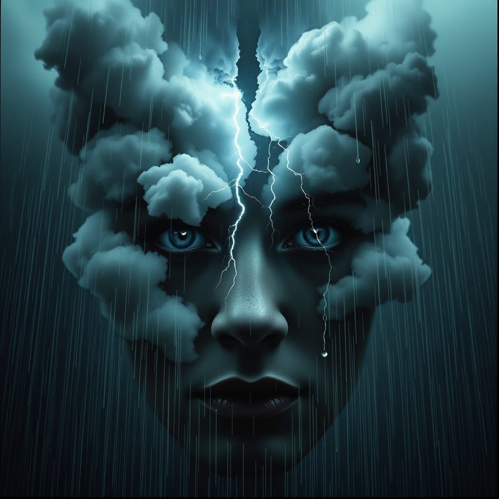 Stormy Mental Landscape in Elegant Portraiture