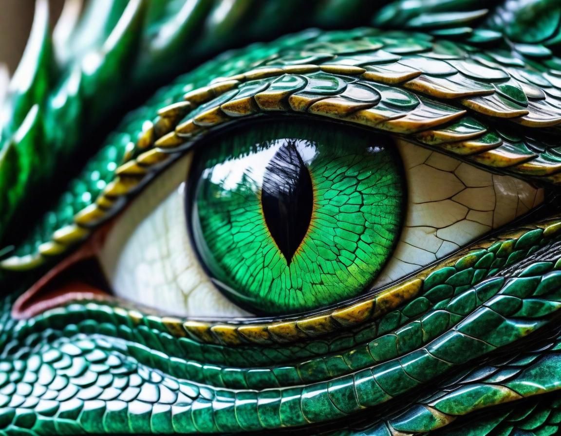 Emerald Dragon Eye Close-Up