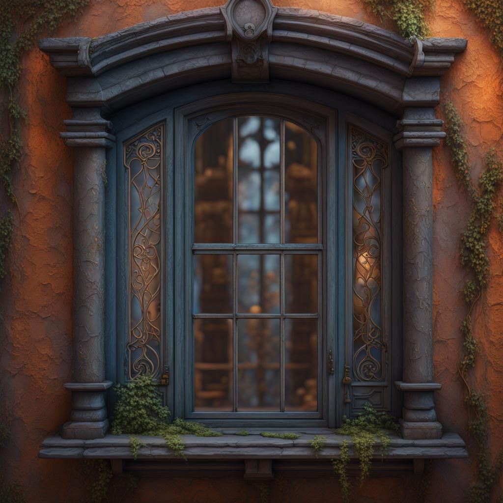 Fantastical Window in Detailed Matte Painting