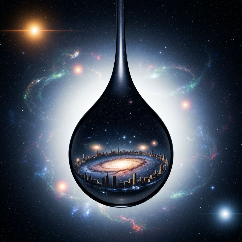 Cosmic Raindrop Reflecting Galaxy and Civilizations