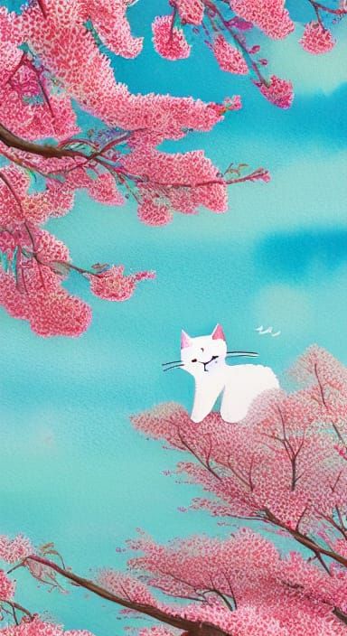 😹Cat vs. sakura